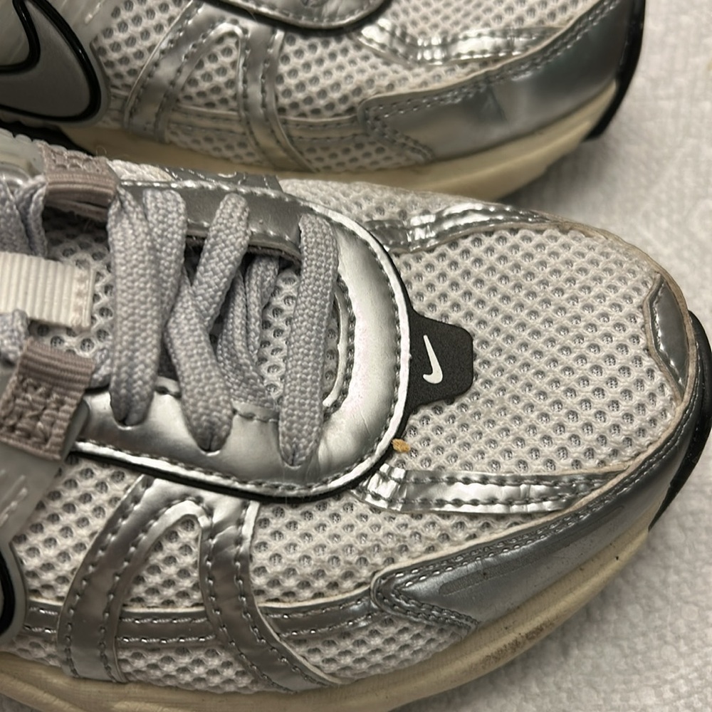 Nike white with Gray Athletic Sneakers - Picture 6 of 7